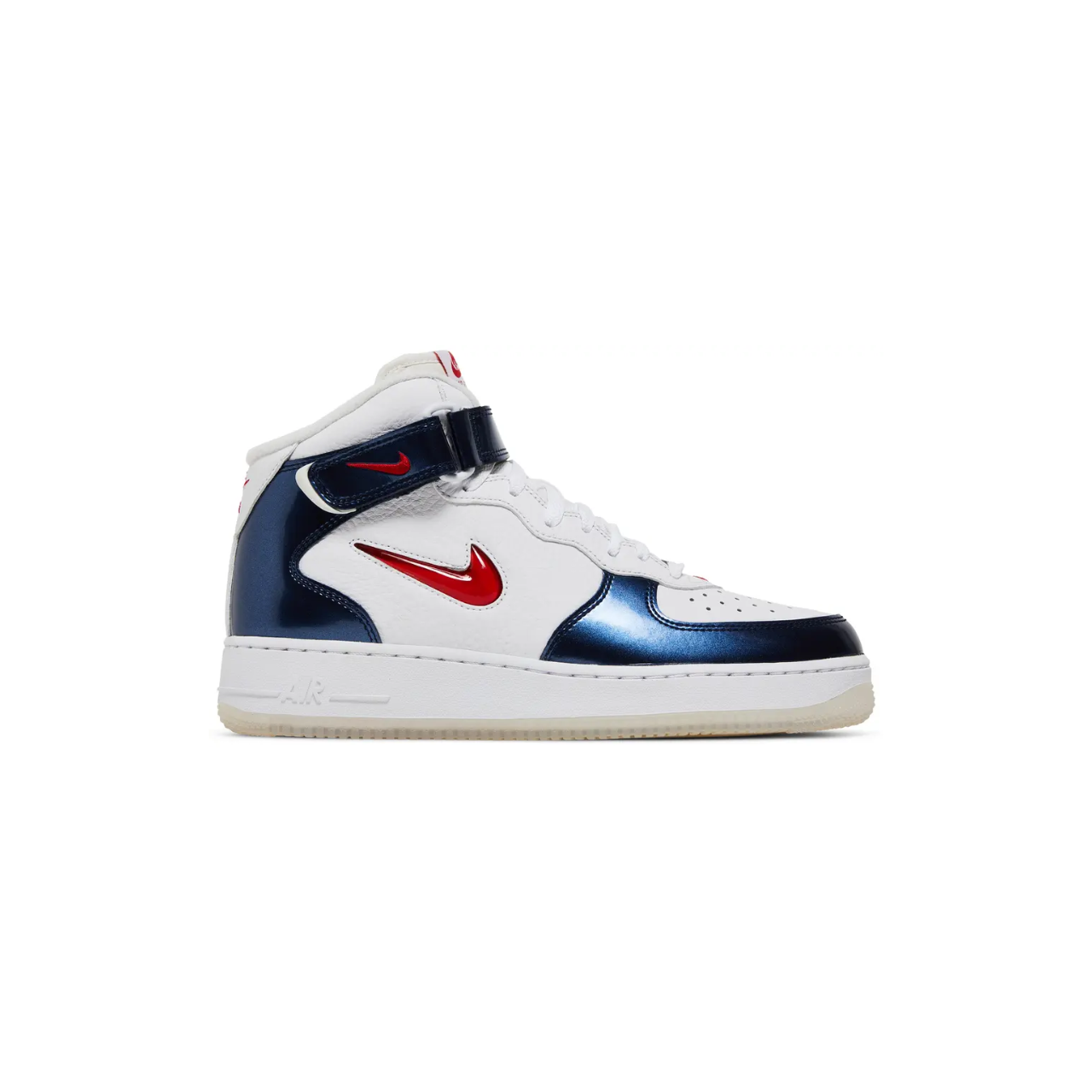 Nike Air Force 1 Mid QS - White, Red & Navy (DH5623-101)