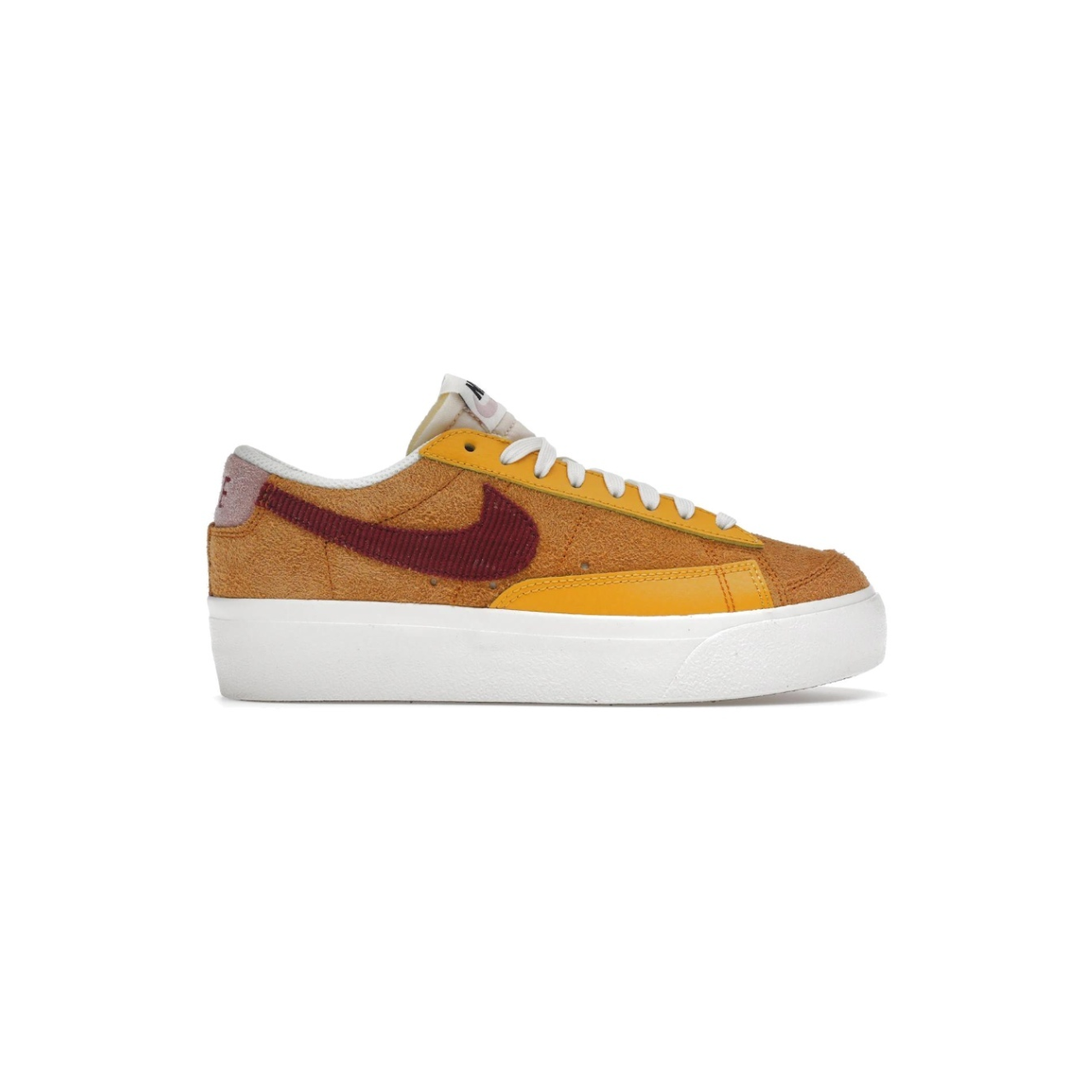 Nike Blazer Low Platform 'Colour Therepy' W - Sunset/Rush Maroon/Gold (DO6721-700)