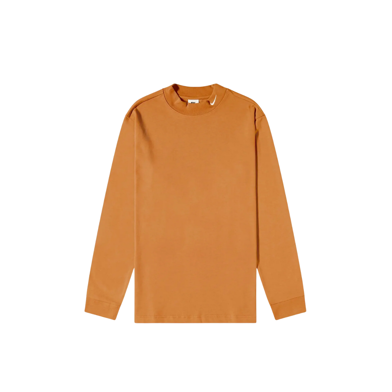 Nike Maglia Collo Alto Manica Lunga Life Uomo DX5868-270 - Marrone/Bianco