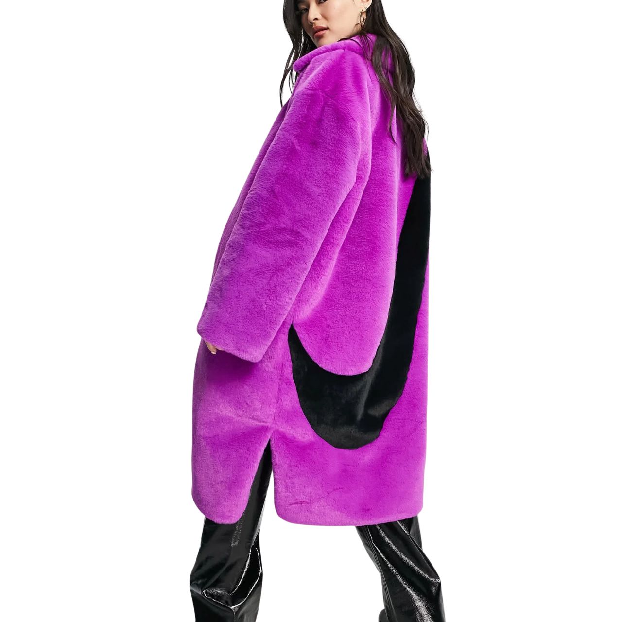 Nike DQ6838-551 Giacca Lunga Plush Faux Fur Donna