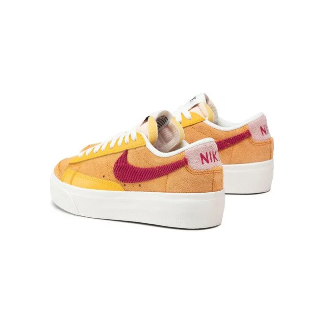 Nike Blazer Low Platform 'Colour Therepy' W - Sunset/Rush Maroon/Gold (DO6721-700)