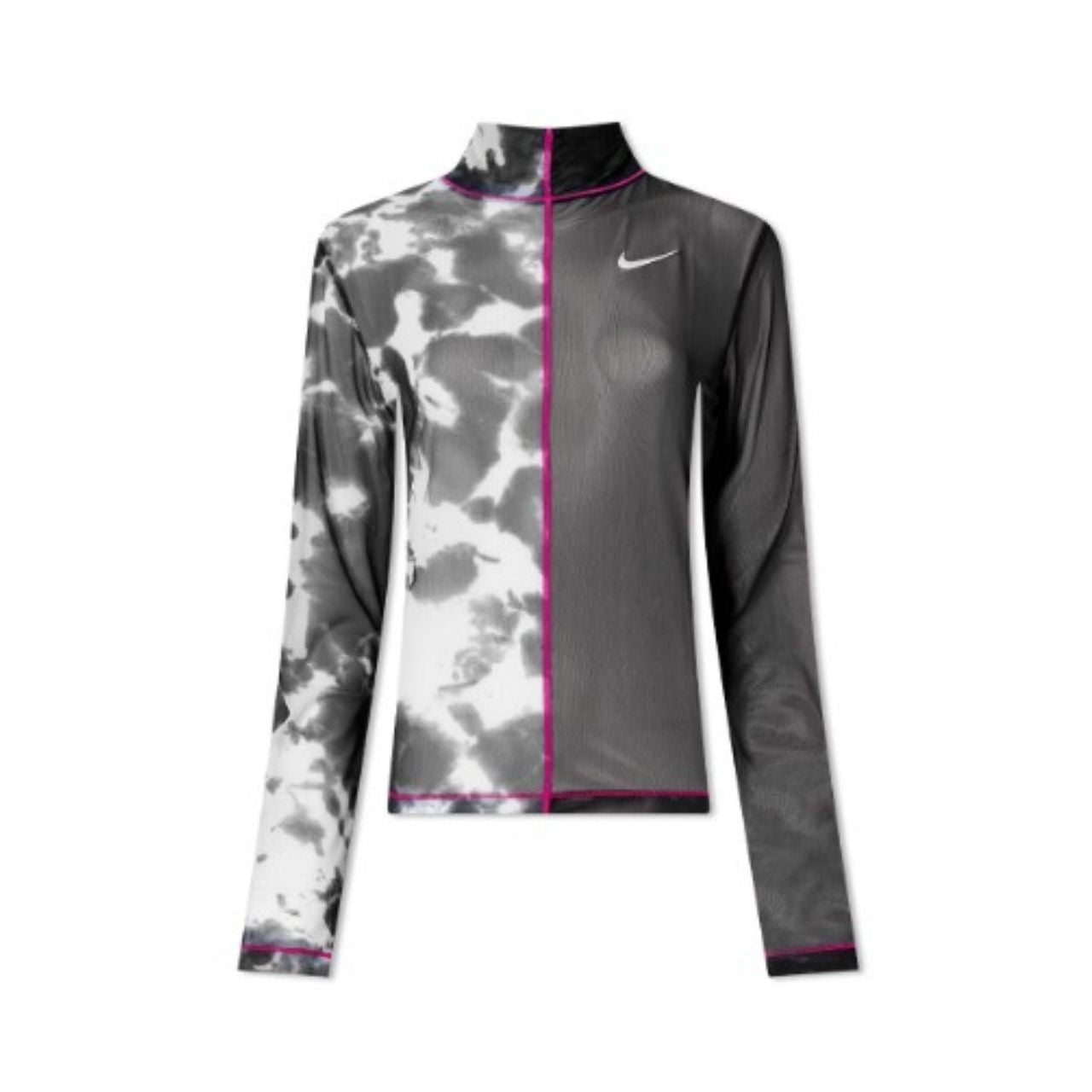 Nike DM6347-010 Top Patchwork Tinto Nero, Rosa e Bianco