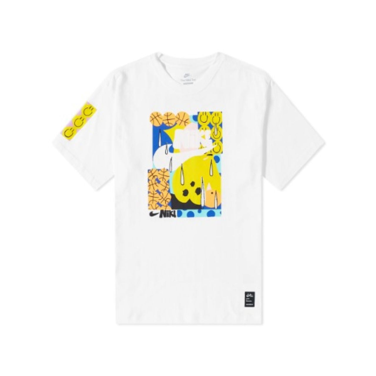 Nike T-Shirt Smiley DQ1012-100 Bianca