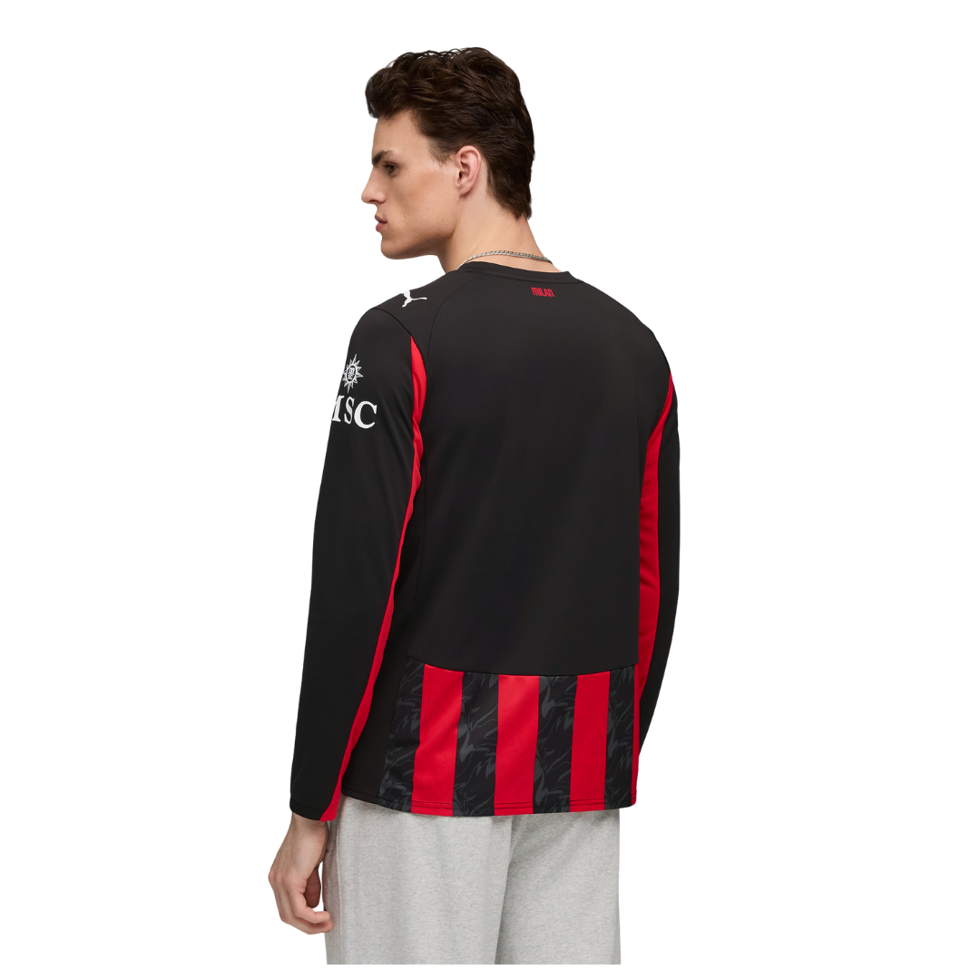 Puma Ac Milan Maglia Gara Home 2025-2026 Maniche Lunghe Uomo