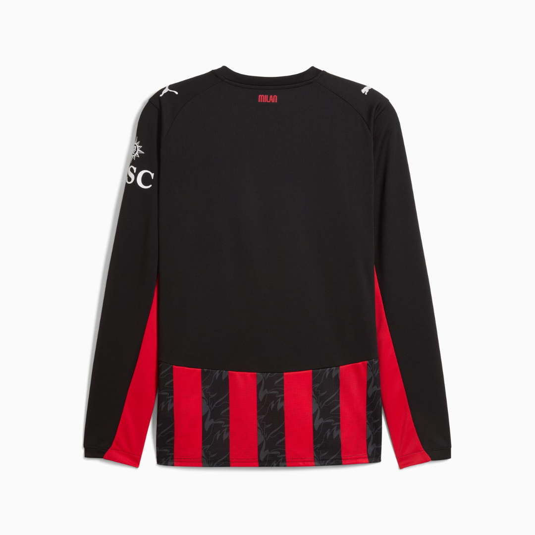 Puma Ac Milan Maglia Gara Home 2025-2026 Maniche Lunghe Uomo