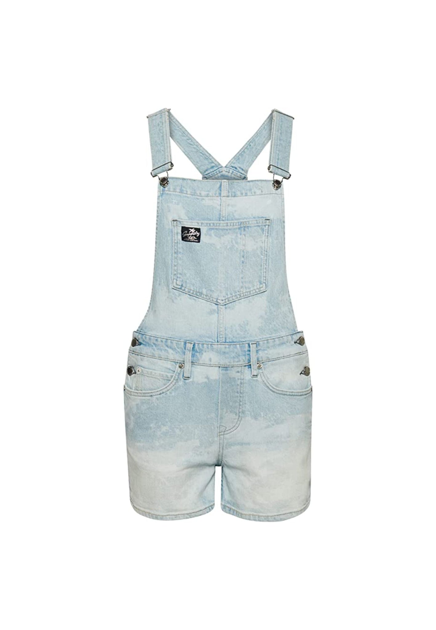 Salopette corta in cotone biologico Vintage