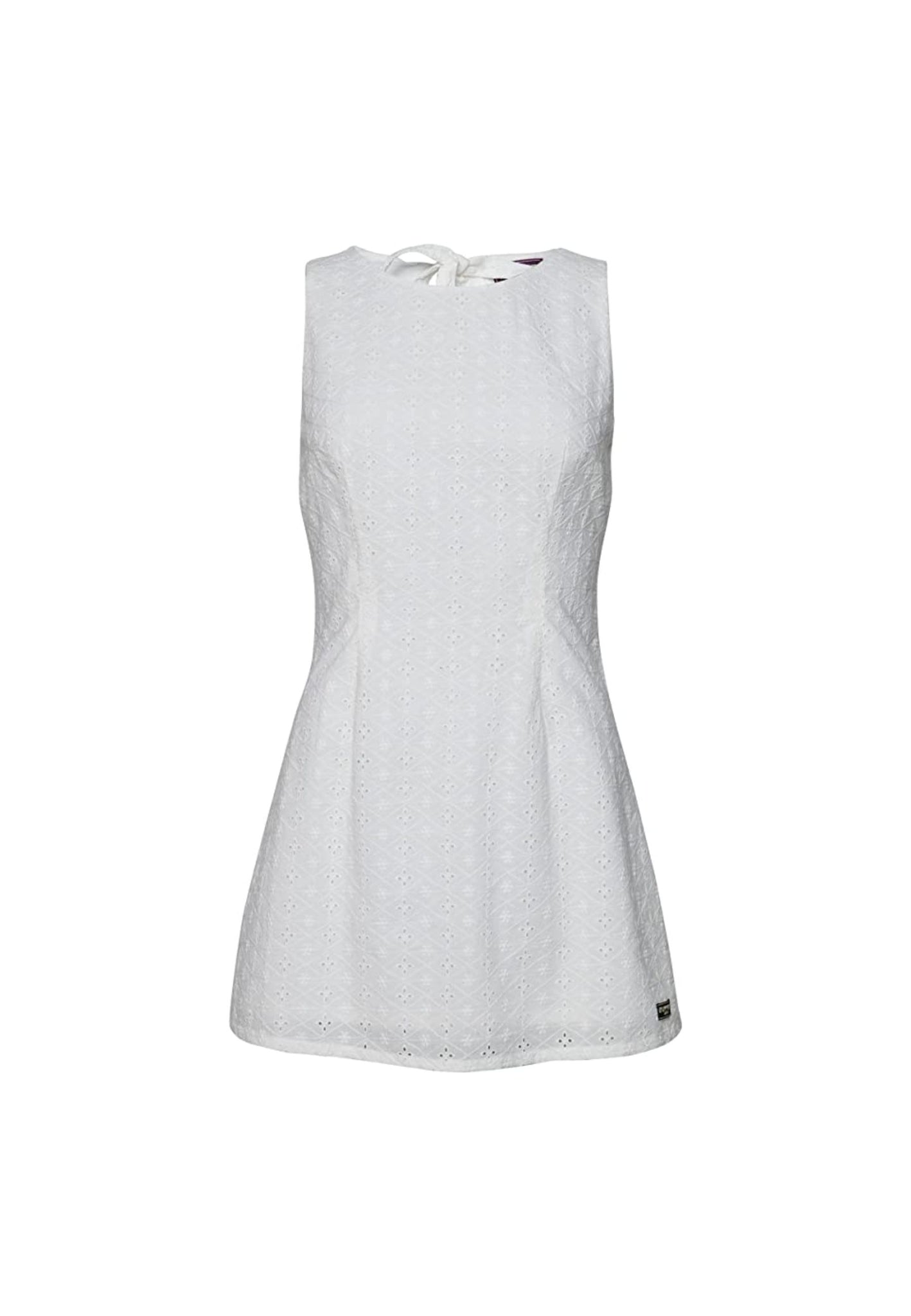 Mini abito vintage in pizzo sangallo