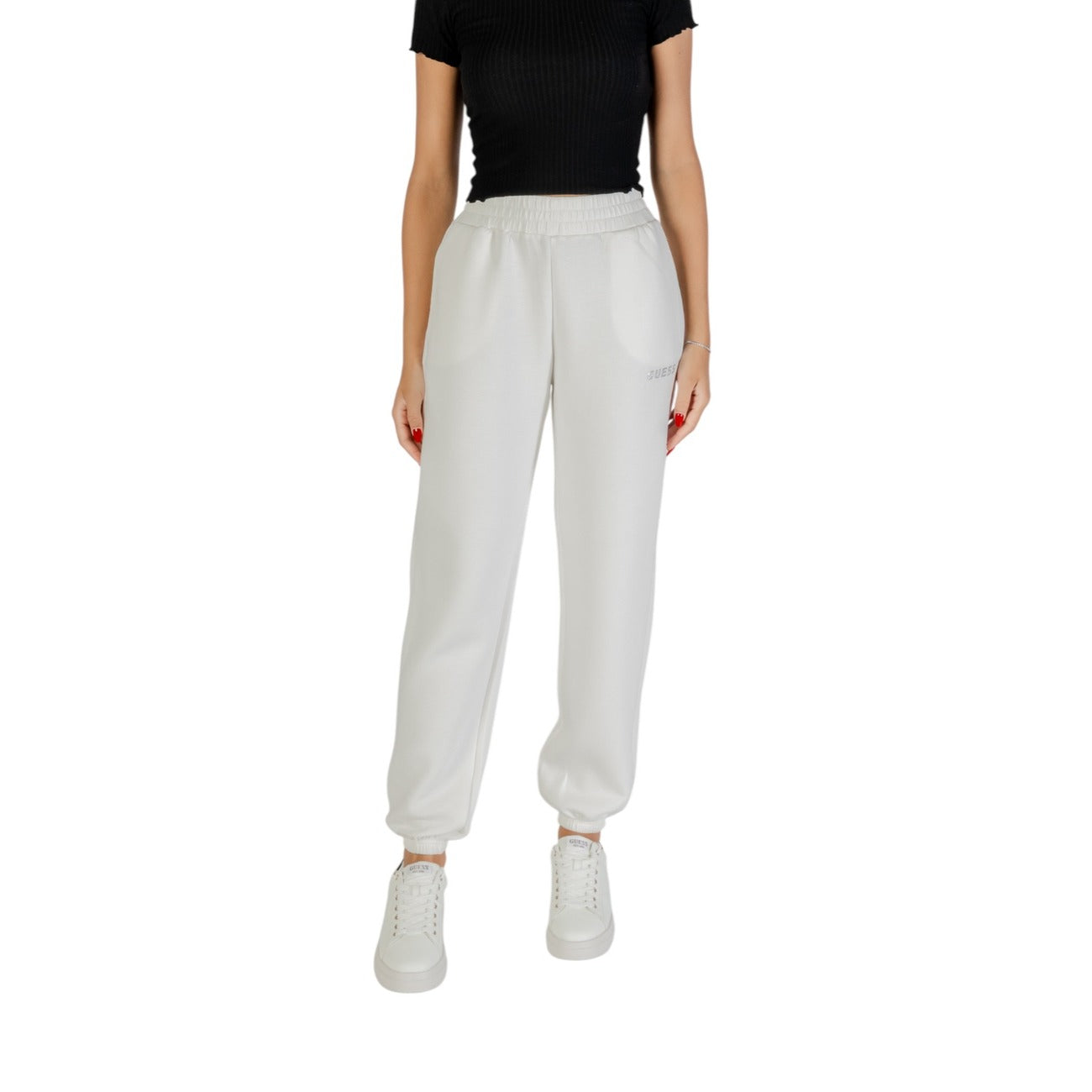 Guess Active Pantalone in Viscosa Donna Beige V4BB13 K7UW2