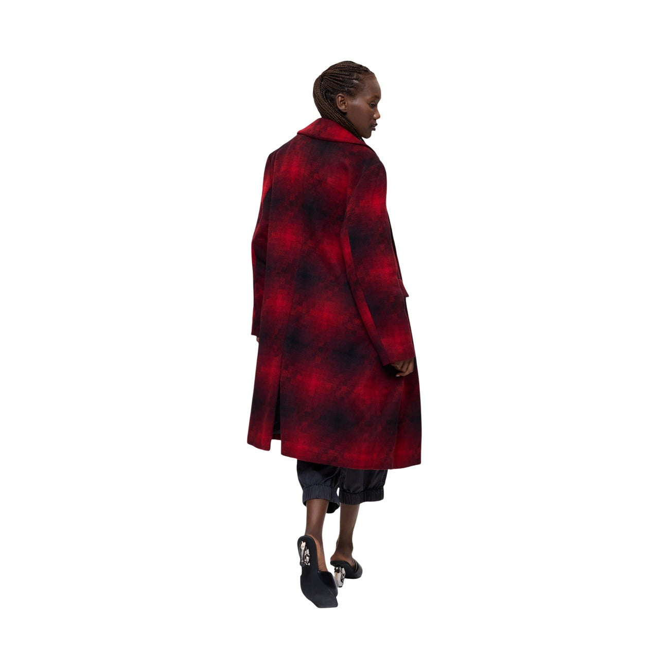 Desigual Cappotto in Poliestere Donna Rosso COAT_MUMBAI