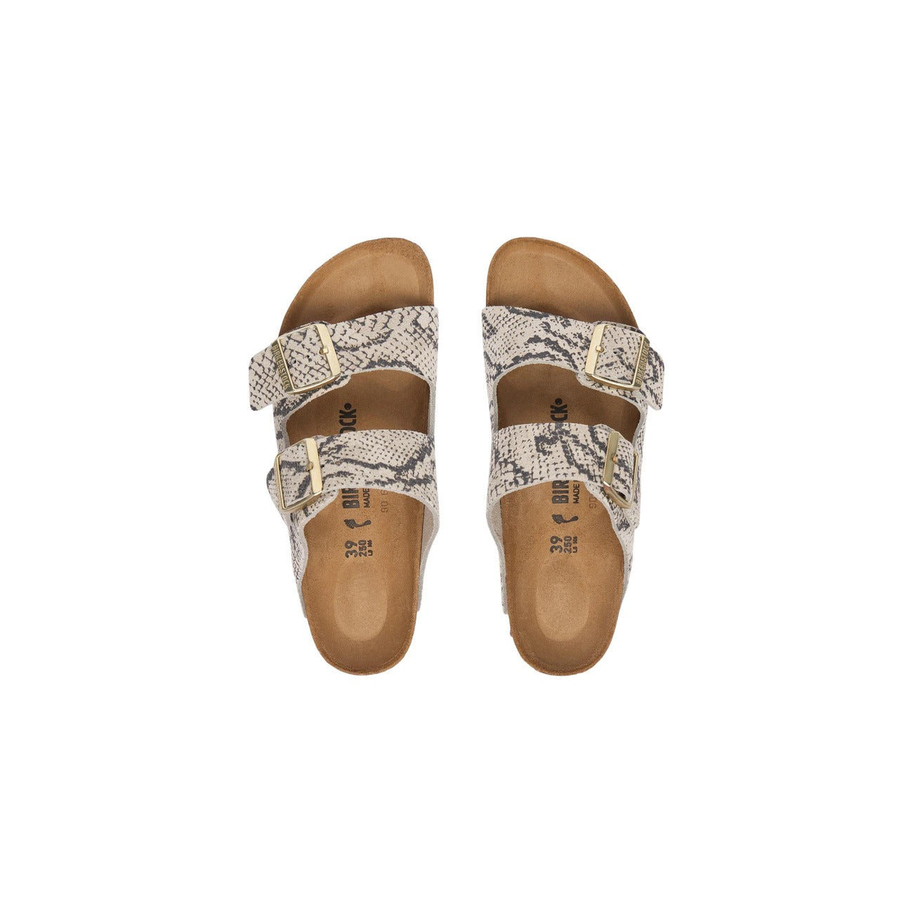 Birkenstock Sandali in Pelle Donna Grigio ARIZONA