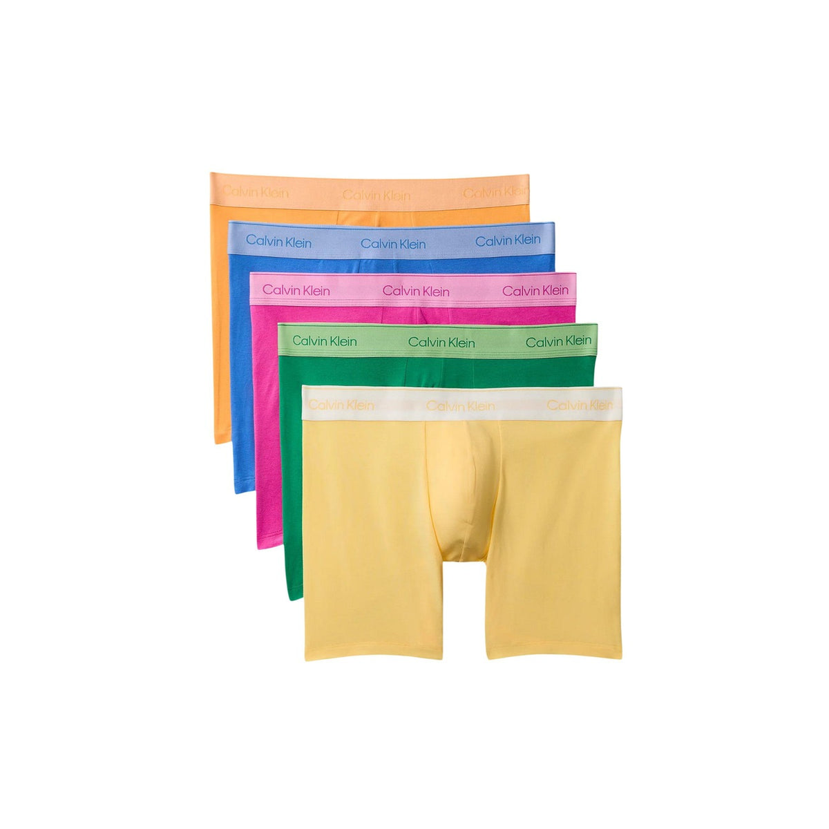Calvin Klein Underwear Intimo in Tessuto Uomo Verde BOXER BRIEF 5PK
