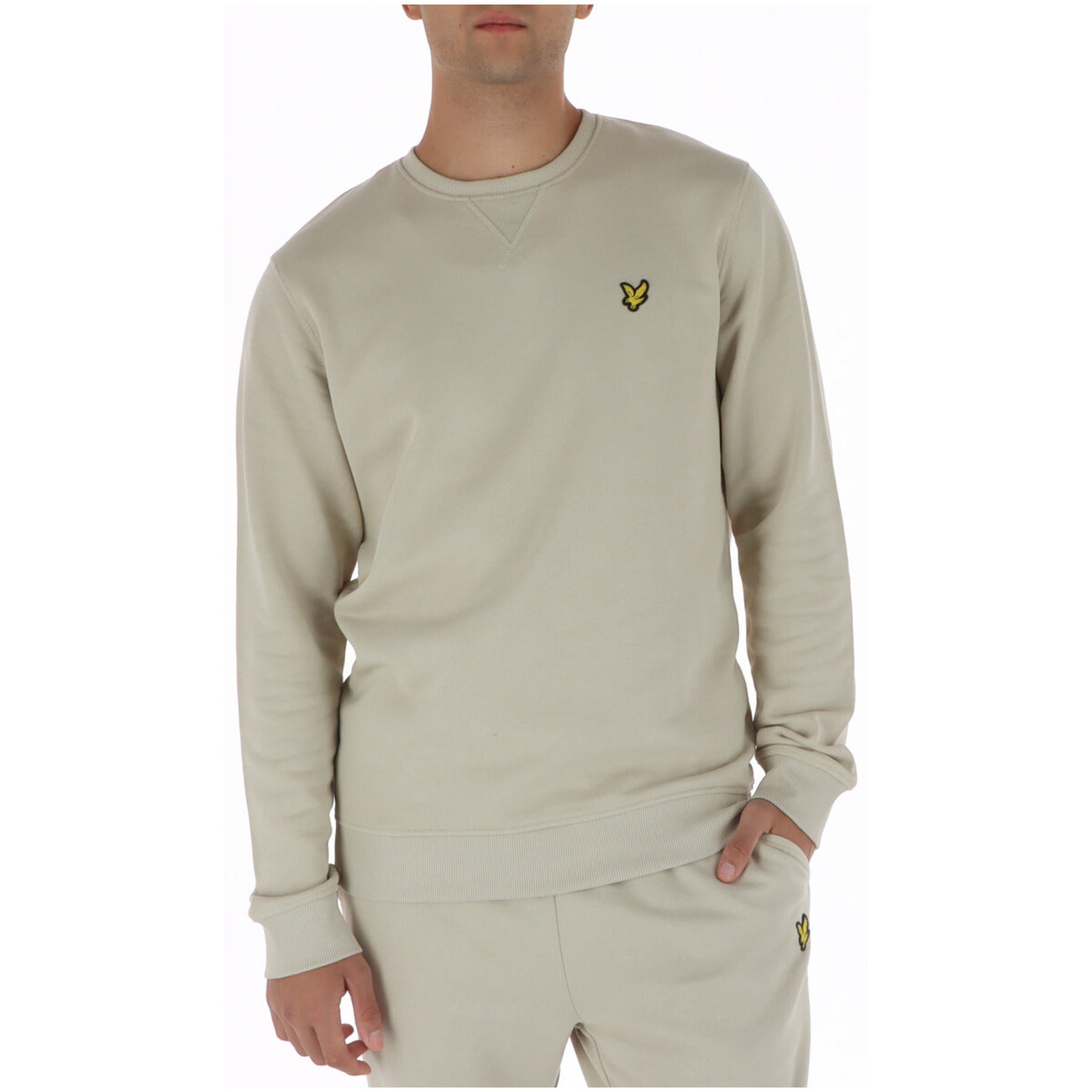Felpa Uomo Lyle & Scott Girocollo Azzurro in Cotone