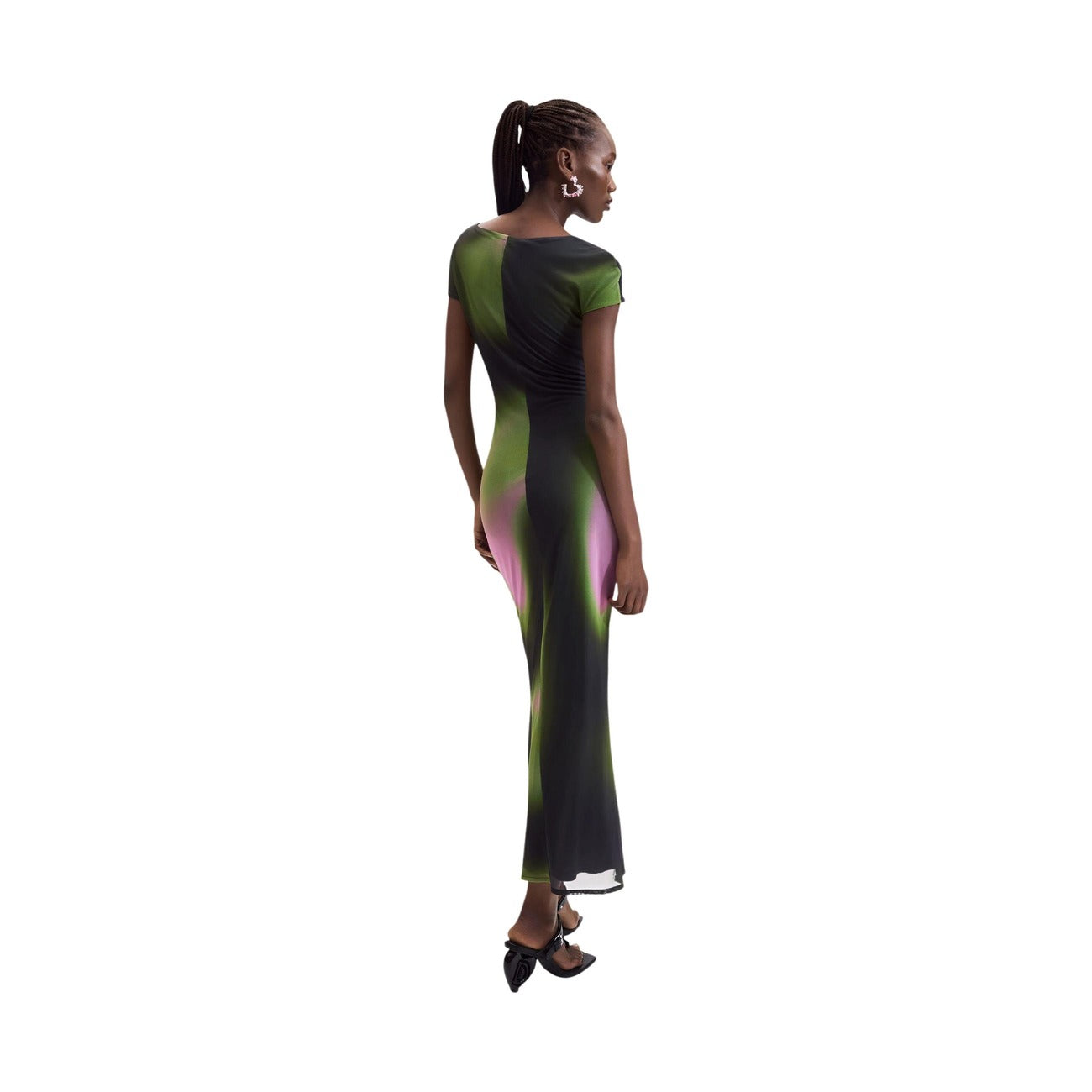 Desigual Abito in Poliestere Donna Verde VEST_CRACOVIA