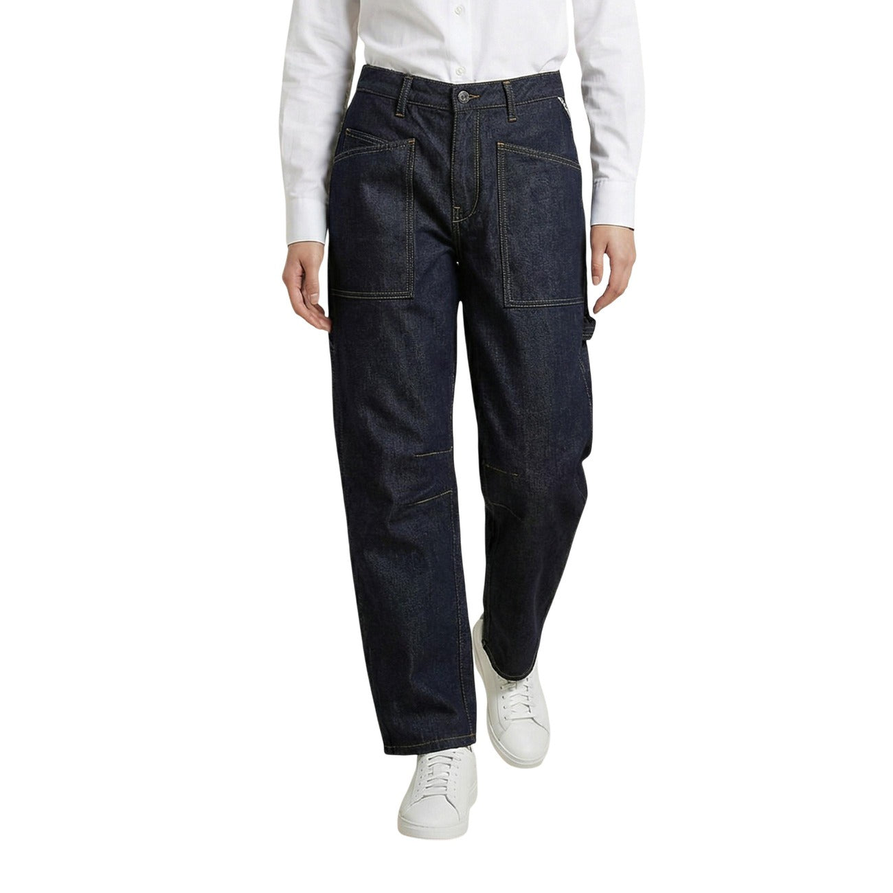 Jeans Barrel Blu Donna Replay