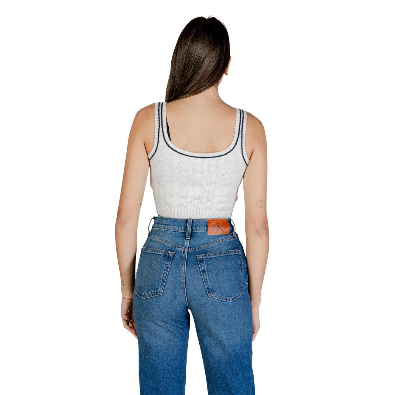 Tommy Hilfiger Jeans Canotta Donna Bianco