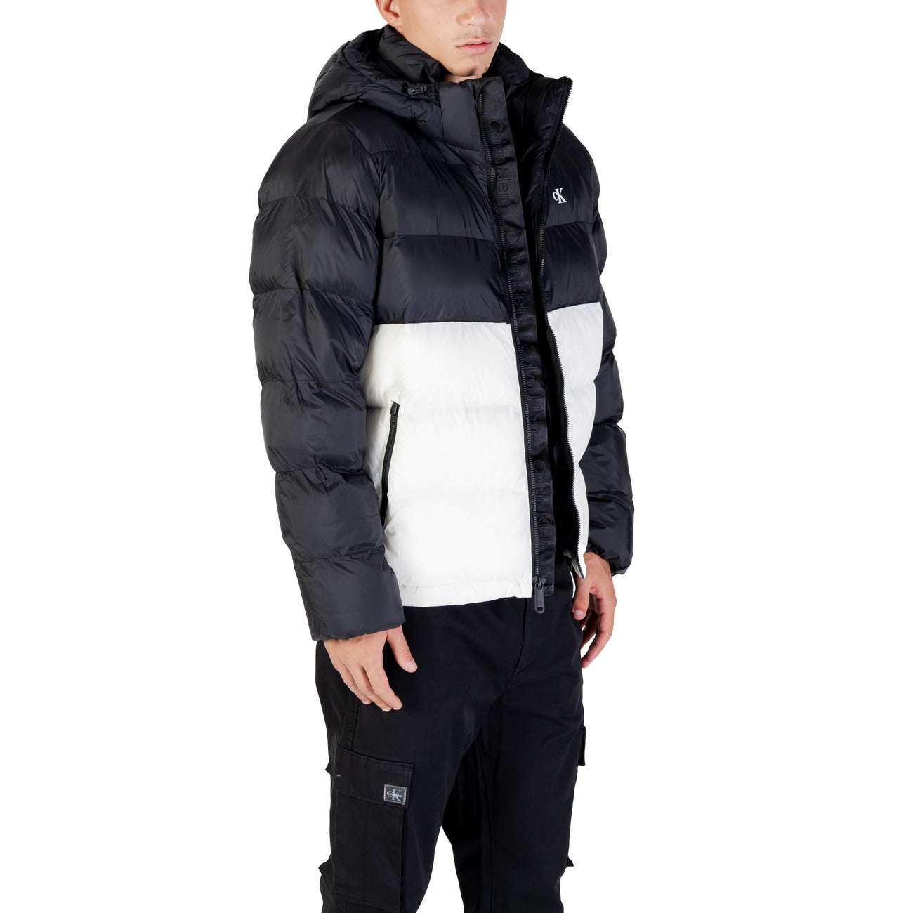 Giubbotto Calvin Klein Jeans Uomo Bianco con Cappuccio