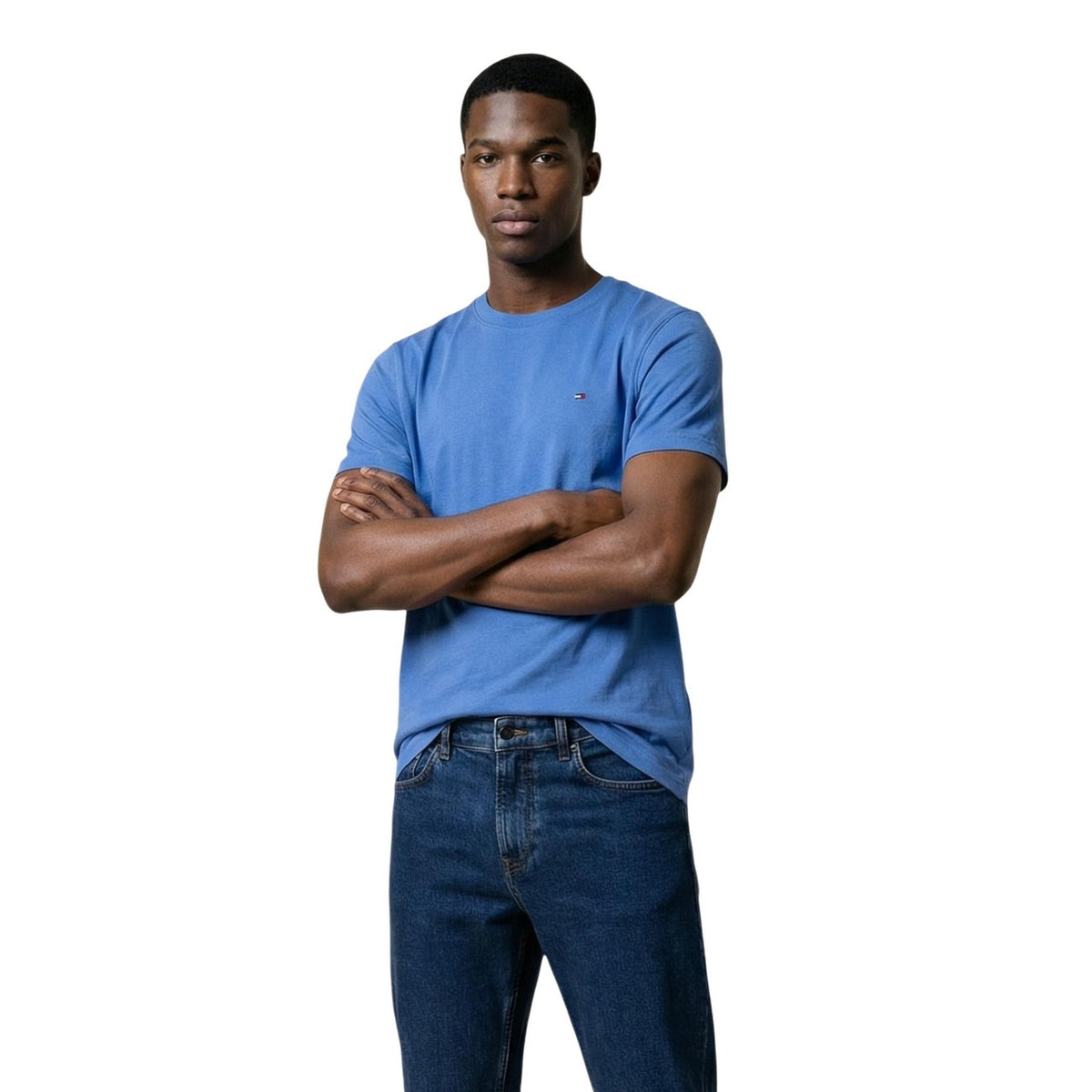 Tommy Hilfiger Jeans T-shirt in Cotone Uomo Blu DM0DM22504
