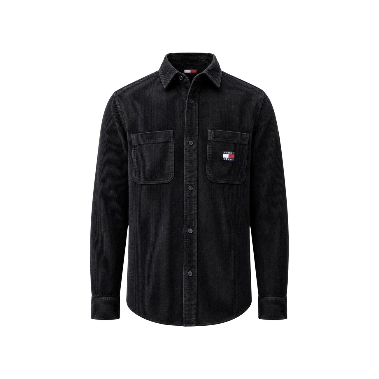Tommy Hilfiger Jeans Camicia in Cotone Uomo Nero