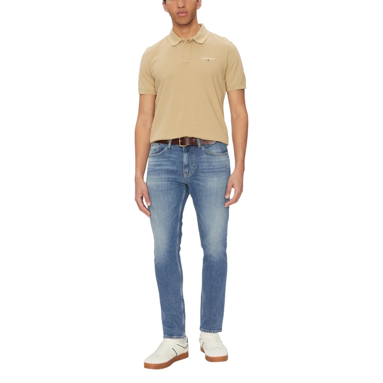 Tommy Hilfiger Jeans In Cotone Organico Azzurro Uomo