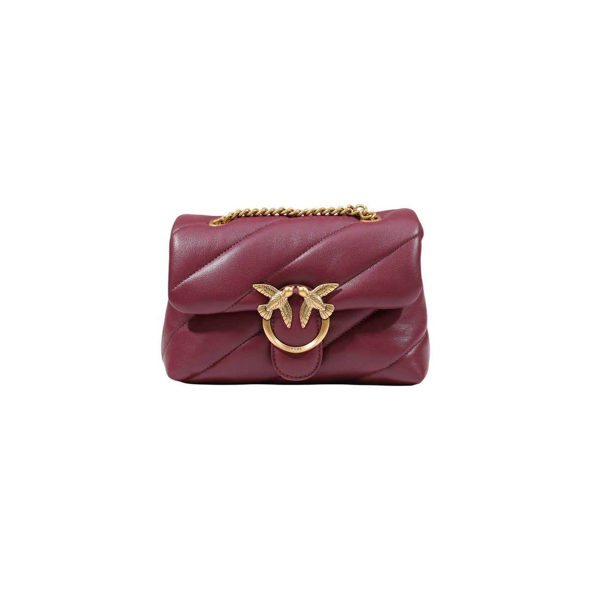 Pinko Borsa in Pelle Donna Bianco LOVE PUFF MINI CL SHEEP NAPPA