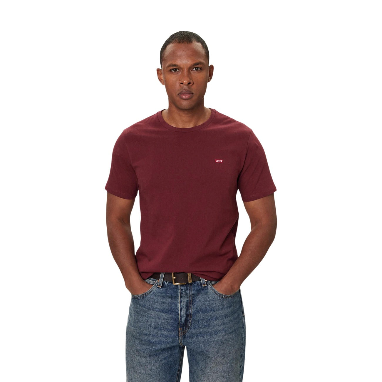 Levi`s T-shirt in Cotone Uomo Bordeaux