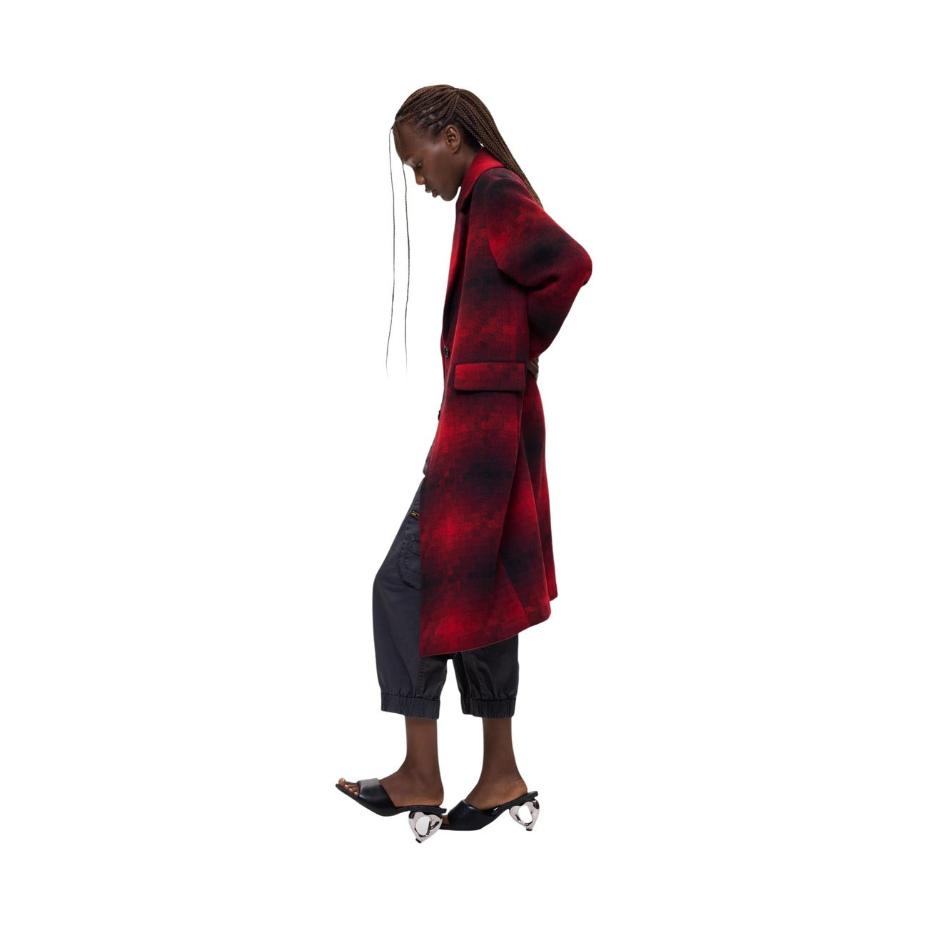 Desigual Cappotto in Poliestere Donna Rosso COAT_MUMBAI