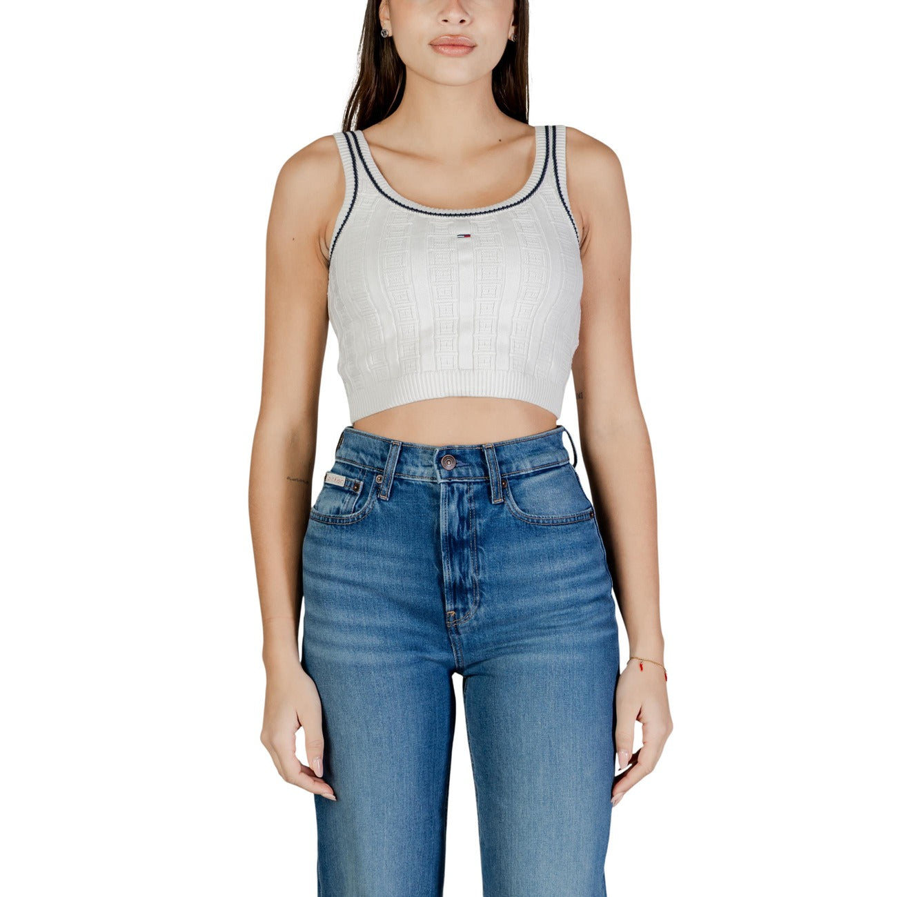 Tommy Hilfiger Jeans Canotta Donna Bianco