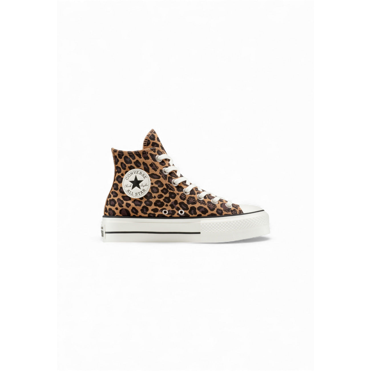 Converse Sneakers Donna Marroni Fantasia Leopardata Camoscio