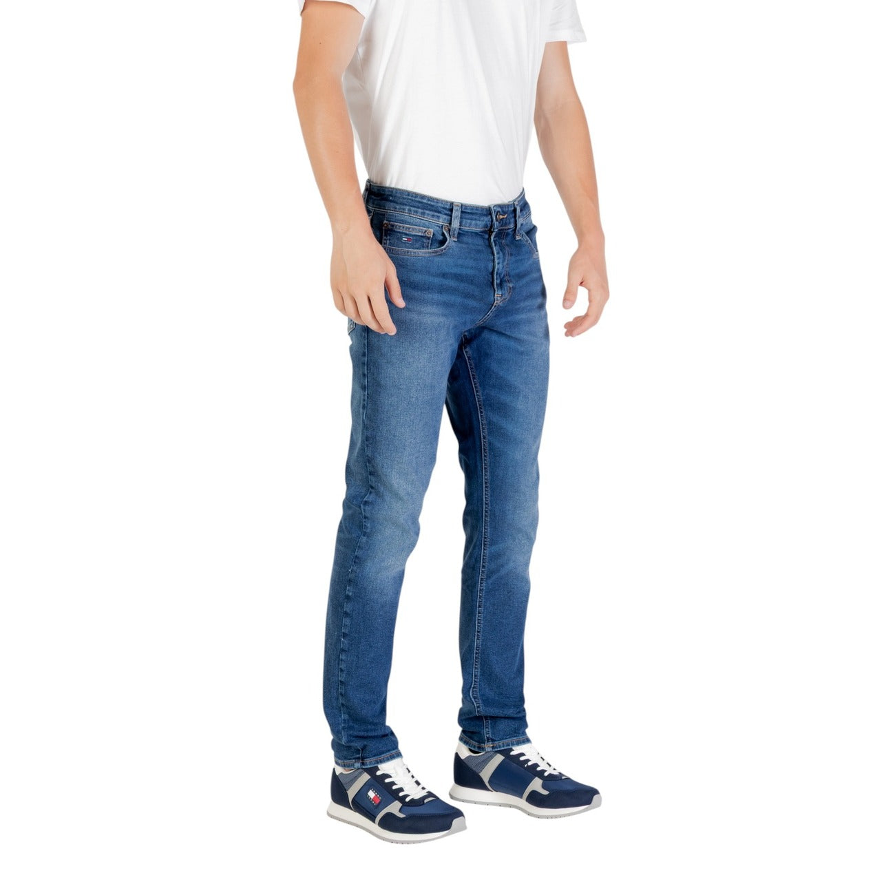 Jeans Uomo Tommy Hilfiger in Cotone Organico - Blu A/I