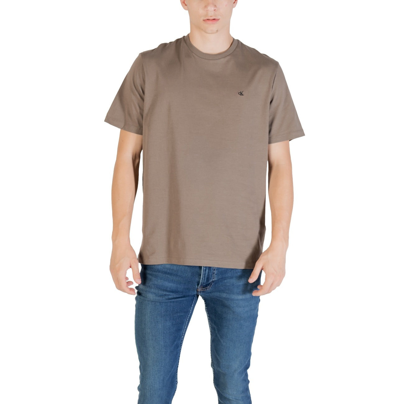 Calvin Klein Jeans T-shirt in Cotone Uomo Bianco LV040HM265