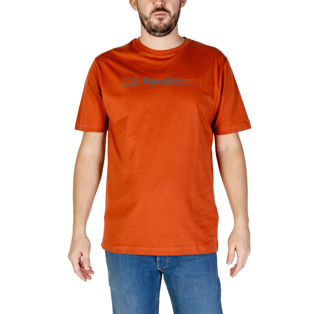 Refrigiwear T-shirt in Cotone Uomo Arancione
