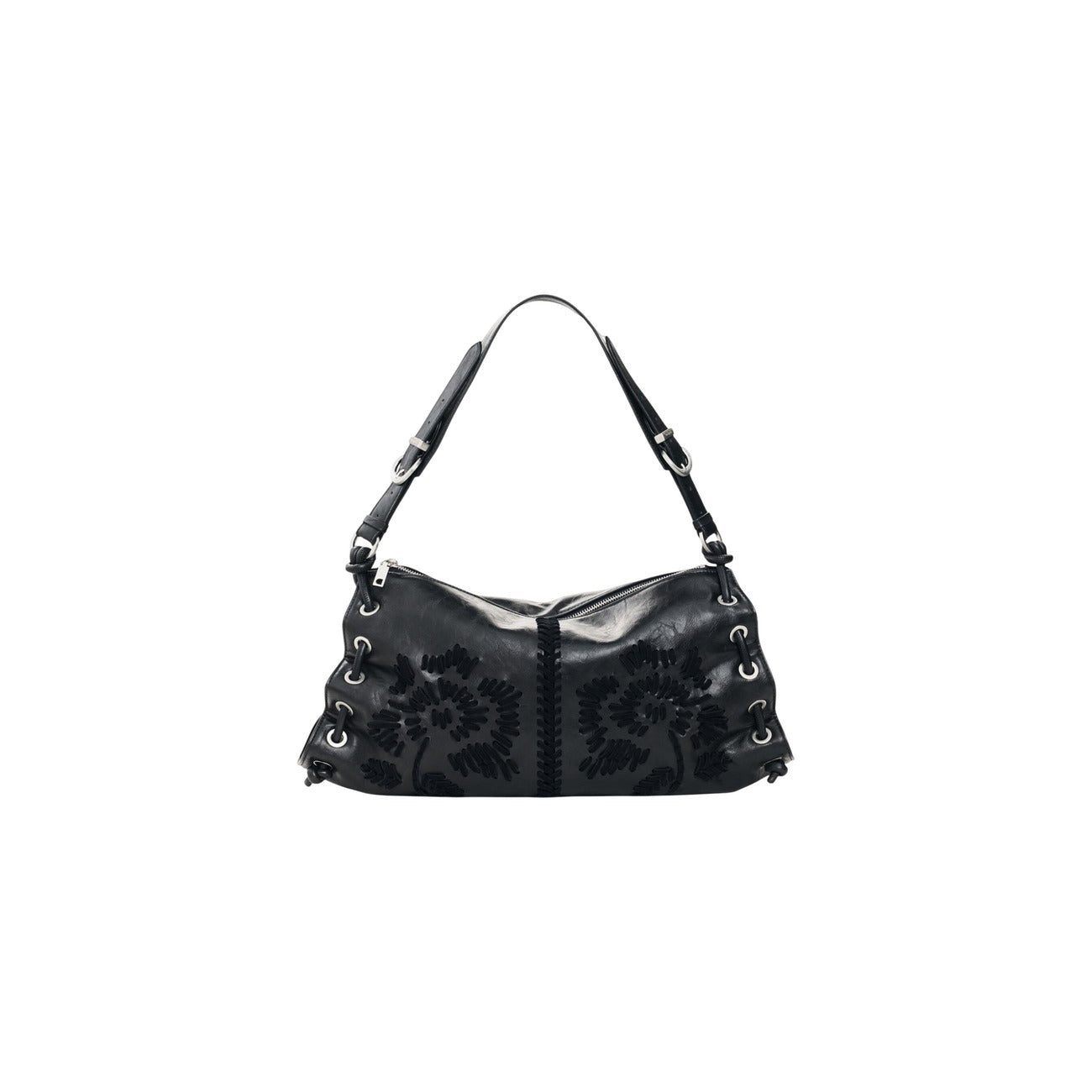 Desigual Borsa in Poliuretano Donna Nero BAG_ALISIO XELA MEDIUM BL