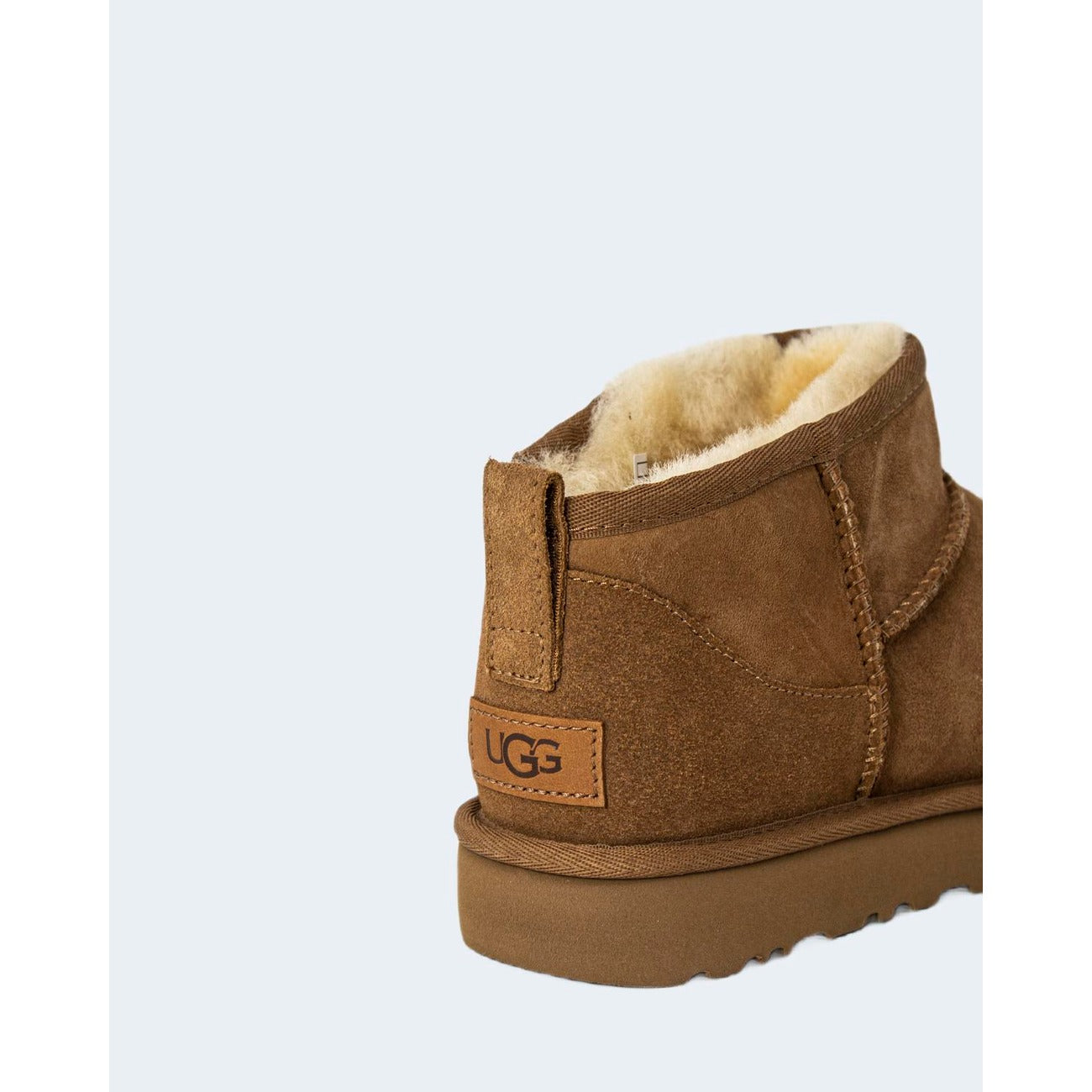 Ugg Stivali in Pelle Donna Beige CLASSIC ULTRA MINI