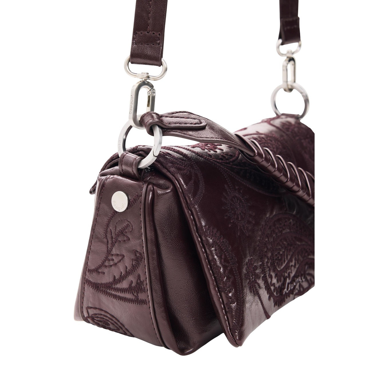 Desigual Borsa in Poliuretano Donna Marrone BAG_SIROCO NARON MINI