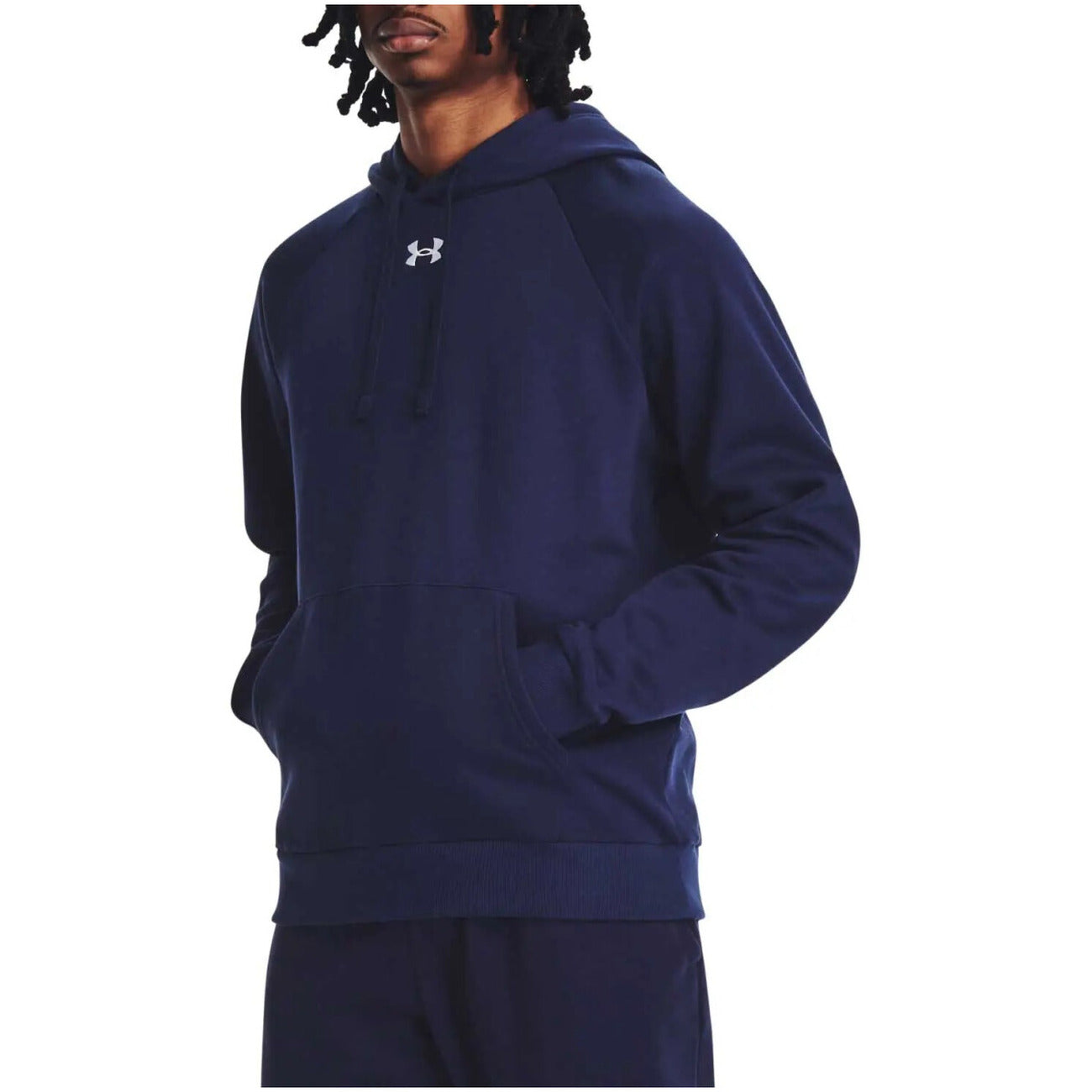 Under Armour Felpa con Cappuccio Blu da Uomo