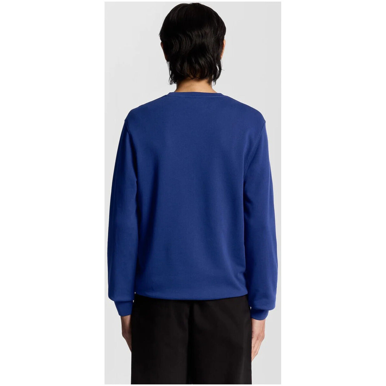 Felpa Uomo Girocollo Blu Lyle & Scott in Cotone