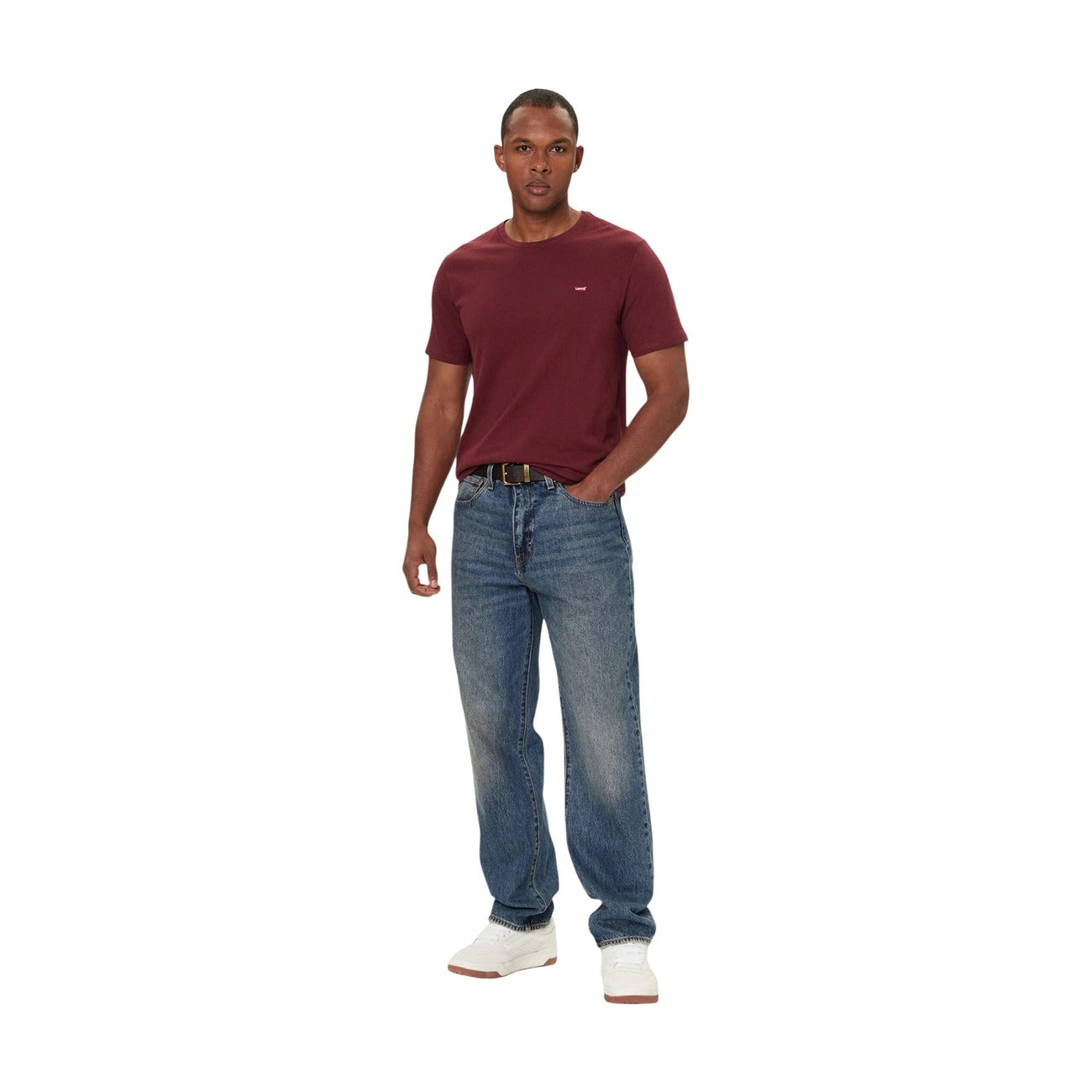 Levi`s T-shirt in Cotone Uomo Bordeaux