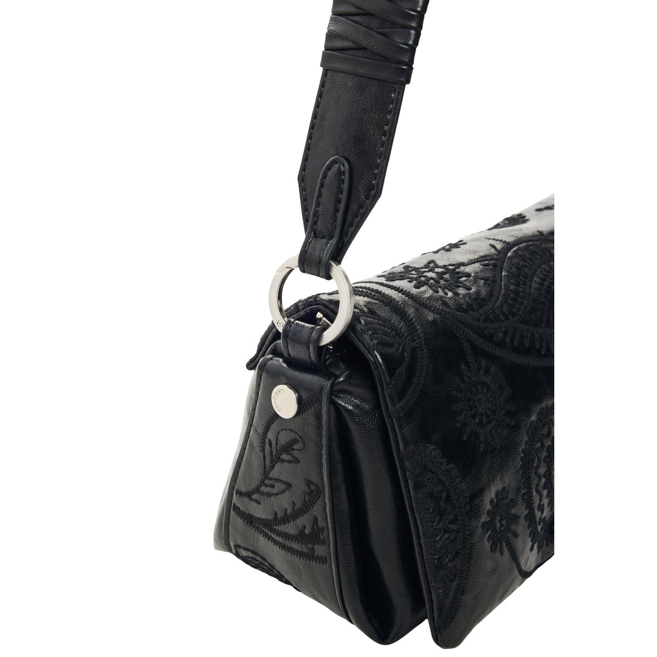 Desigual Borsa in Poliuretano Donna Nero BAG_SIROCO NARON MINI FLA