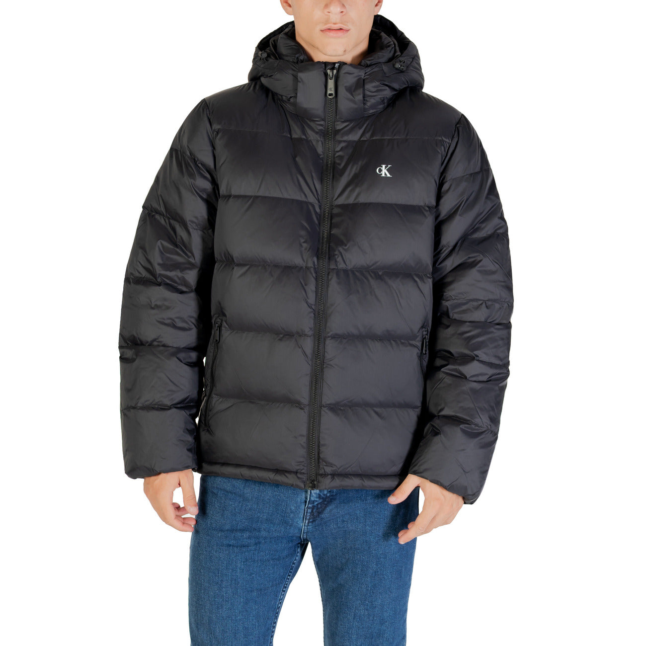 Calvin Klein Jeans Cappuccio e Cerniera Blu Uomo
