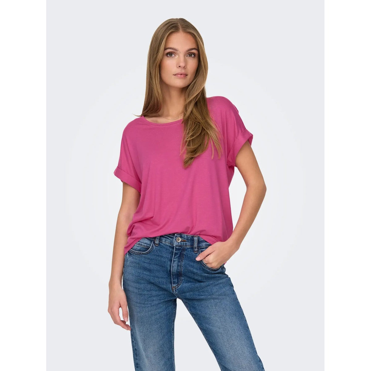 Only T-shirt in Viscosa Donna Bianco 15106662