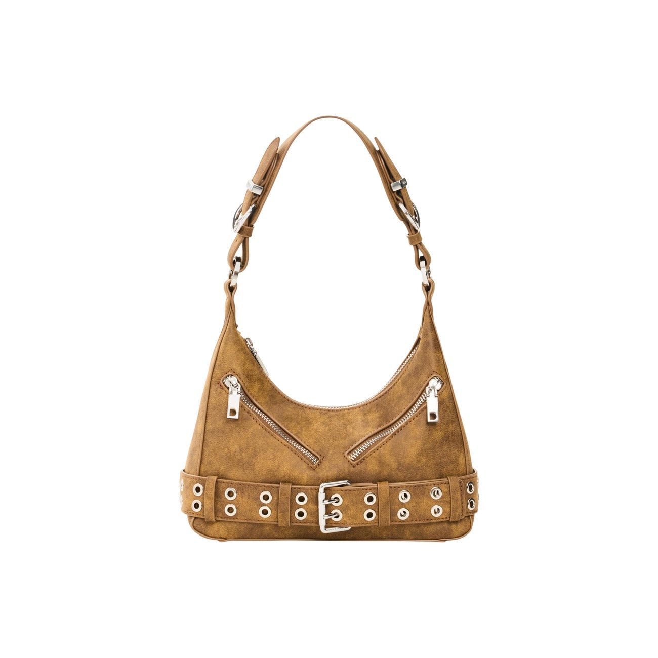 Desigual Borsa in Poliuretano Donna Marrone BAG_VALENTINE CAMEL HEAVE