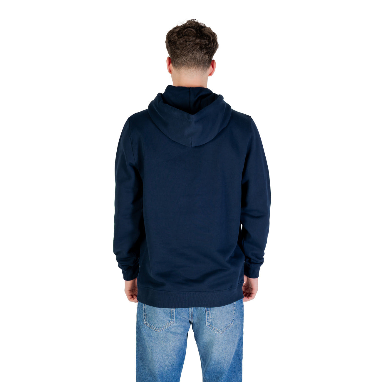 Felpa Uomo Tommy Hilfiger Jeans con Cappuccio in Cotone Organico Blu