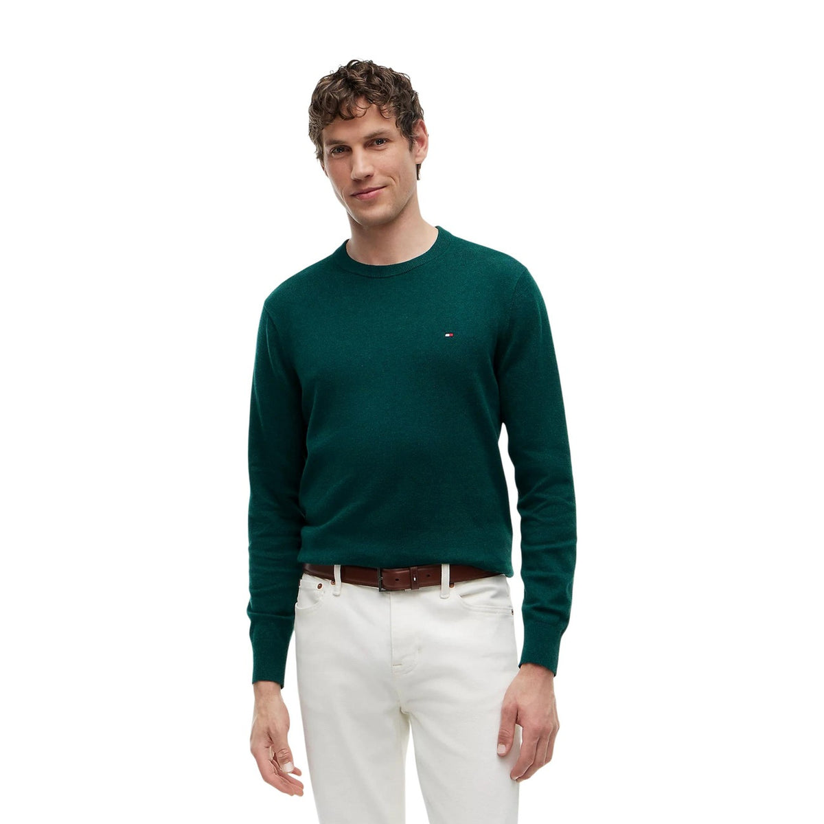 Tommy Hilfiger Maglia in Tessuto Uomo Nero PIMA ORG CTN CASHMERE