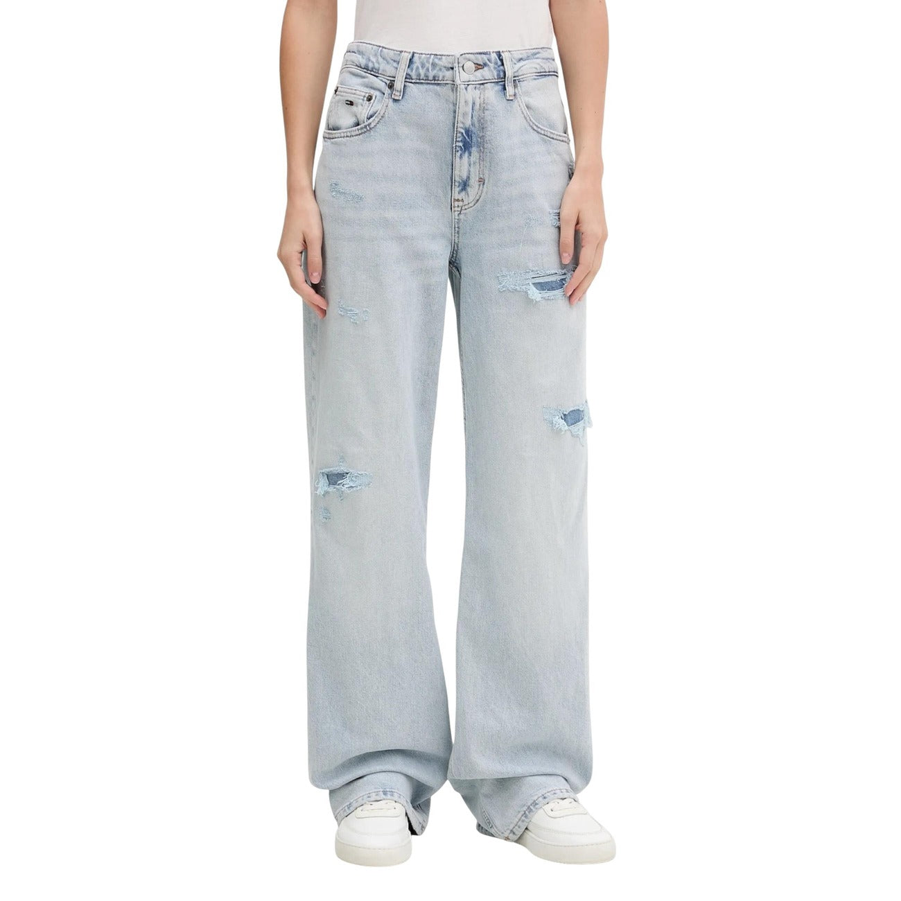 Jeans Donna Azzurro Effetto Strappato Tommy Hilfiger Jeans