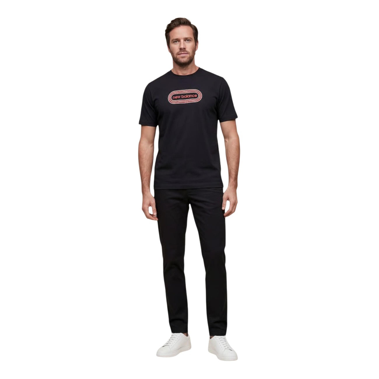 New Balance T-shirt Nero Uomo