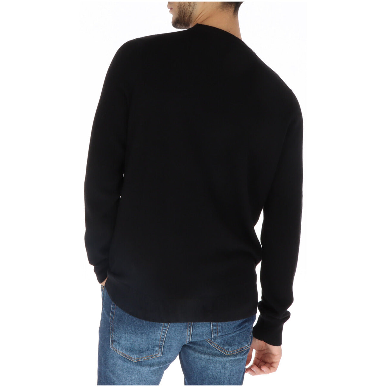 Maglia Uomo Lyle & Scott Girocollo Lana Merino e Cotone Nera