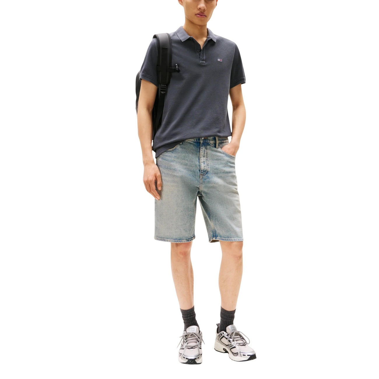 Tommy Hilfiger Jeans Polo Grigio Uomo