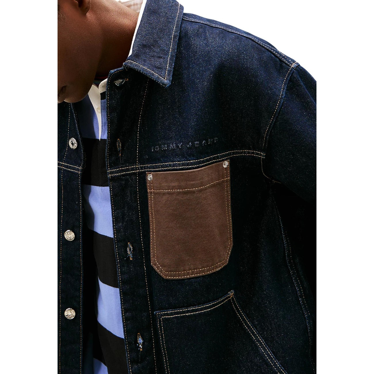 Tommy Hilfiger Jeans Giubbotto Blu Uomo