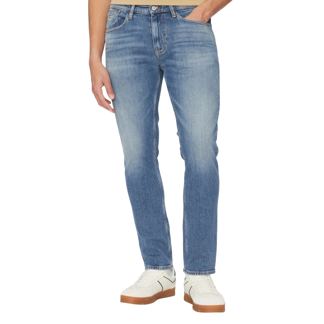 Jeans Uomo Tommy Hilfiger Azzurro in Cotone Organico - Collezione A/I