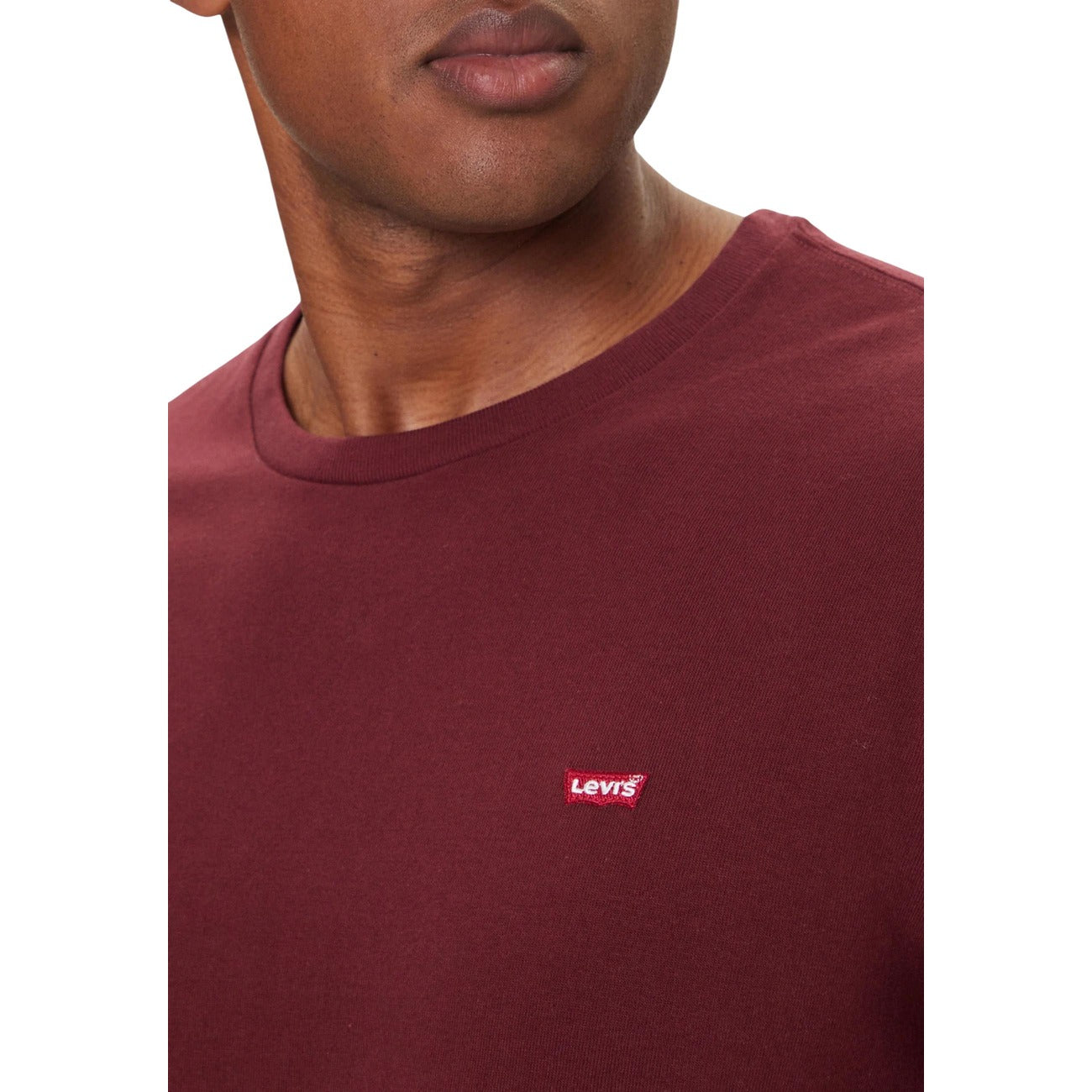 Levi`s T-shirt in Cotone Uomo Bordeaux
